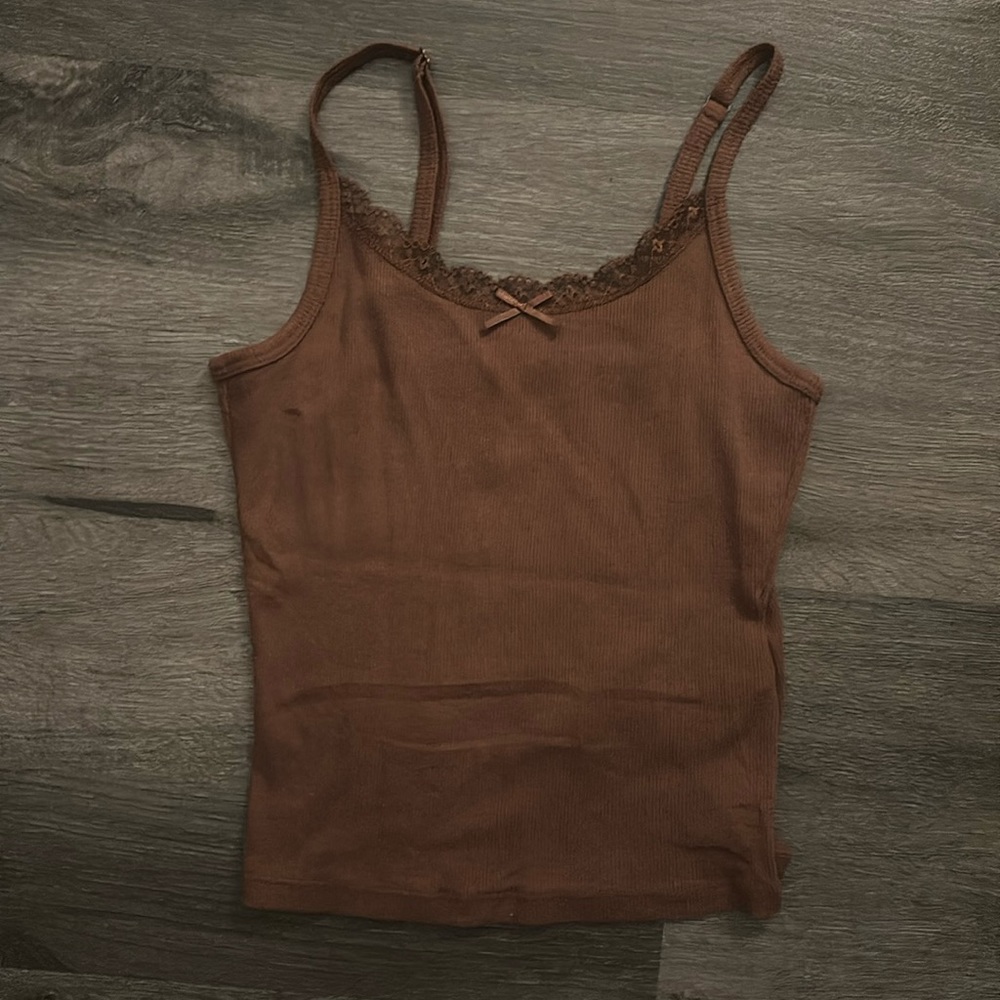 Hollister Brown Tank Top